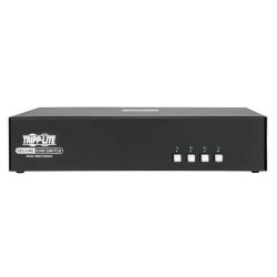 B002-HD2AC4 Secure KVM Switch, HDMI to DisplayPort, Dual Monitor - 4-Port, 4K, NIAP PP3.0 Certified, Audio, CAC
