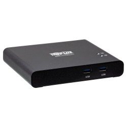 B003-HC2-DOCK1 2-Port USB-C KVM Dock - 4K HDMI, USB 3.2 Gen 1, USB-A Hub, Remote Selector, 85W PD Charging, Black
