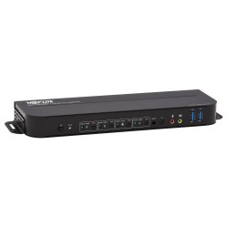 B005-DPUA4 4-Port DisplayPort/USB KVM Switch - 4K 60 Hz, HDR, HDCP 2.2, IR, DP 1.4, USB Sharing