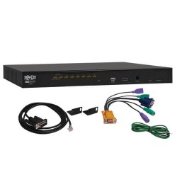 B022-U08 NetDirector 8-Port 1U Rack-Mount KVM Switch