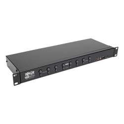 B024-DUA8-DL 8-Port DVI/USB KVM Switch with Audio and USB 2.0 Peripheral Sharing, 1U Rack-Mount, Dual-Link, 2560 x 1600
