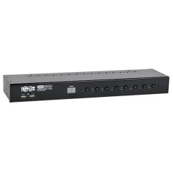 B043-DUA8-SL 8-Port 1U Rack-Mount DVI / USB KVM Switch with Audio and 2-port USB Hub