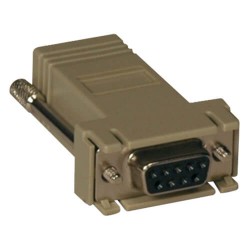 B090-A9F-X Modular Serial Adapter Crossover Wiring (DB9 F to RJ45 F)