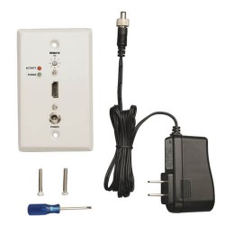 B126-1A0-WP-1 HDMI over Cat5/Cat6 Active Extender, Wallplate Remote Receiver for Video and Audio, 1080p @60Hz up to 150-ft., TAA