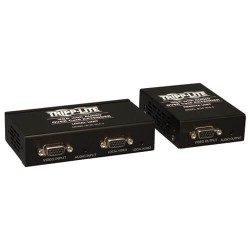 B130-101A-2 VGA with Audio over Cat5/Cat6 Extender Kit, Box-Style Transmitter & Receiver with EDID, 1920x1440 at 60Hz, Up to 1000-ft., TAA