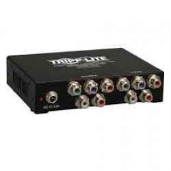 B136-004 4-Port Component Video + Stereo Audio over Cat5/Cat6 Extender Splitter, Box-Style Transmitter, Up to 700-ft., TAA