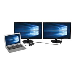 B155-002-HD-V2 2-Port Mini DisplayPort 1.2 to HDMI Multi-Stream Transport (MST) Hub, 3840 x 2160 (4K x 2K) @ 24/30Hz UHD, TAA