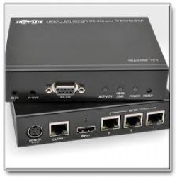 BHDBT-K-E3SI-LR HDBaseT HDMI over Cat5e/6/6a Extender Kit with Ethernet, Serial and IR Control, 4K x 2K @ 30Hz / 1080p @ 60Hz, Up to 328 ft. (100 m), TAA