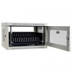 CS16USBW 16-Device USB Charging Station Cabinet with Sync for iPad and Android Tablets, Wall-Mount Option, White