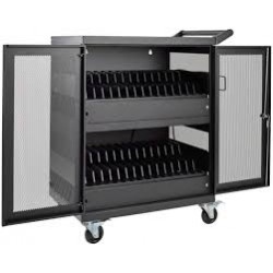 CSC32AC 32-Device AC Charging Station Cart for Chromebooks and Laptops, Wall-Mount Option, Black. 110-VOLT MODEL ONLY AVAILABLE BY SPECIAL ORDER, CALL OR MAIL US!