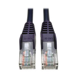 N001-003-PU Cat5e 350 MHz Snagless Molded UTP Patch Cable (RJ45 M/M), Purple, 3 ft.