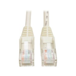 N001-007-WH Cat5e 350MHz Snagless Molded Patch Cable (RJ45 M/M) - White, 7-ft.