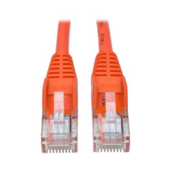 N001-014-OR Cat5e 350 MHz Snagless Molded UTP Patch Cable (RJ45 M/M), Orange, 14 ft.