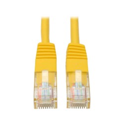 N002-005-YW Cat5e 350MHz Molded Patch Cable (RJ45 M/M) - Yellow, 5-ft.