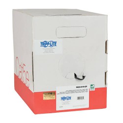 N024-01K-GY Cat5e 350 MHz Bulk Solid-Core Plenum-Rated PVC Cable, Gray, 1000 ft.