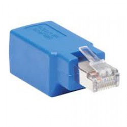 N034-001-SH Cisco Serial Console Rollover Adapter (M/F) - RJ45 to RJ45, Shielded, Blue