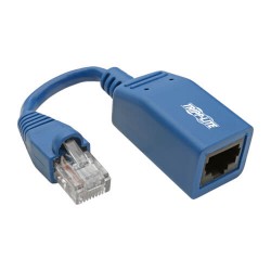 N034-05N-BL Cisco Console Rollover Cable Adapter (M/F) - RJ45 to RJ45, Blue, 5 in.