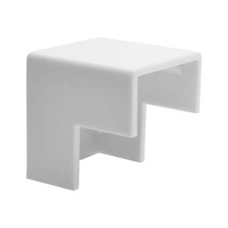 N080-C25-OC-WH Raceway Outside Corner Connector, 20 Pack, White, TAA