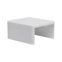 N080-C25-ST-WH Raceway Straight Connector, 20 Pack, White, TAA