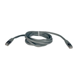 N105-025-GY Cat5e 350MHz Molded Shielded Patch Cable STP (RJ45 M/M) - Gray, 25-ft.