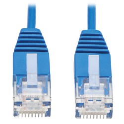 N200-UR6N-BL Cat6 Gigabit Molded Ultra-Slim UTP Ethernet Cable (RJ45 M/M), Blue, 6 in.