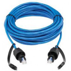 N200P-010BL-IND Industrial Cat6 UTP Ethernet Cable (RJ45 M/M), 100W PoE, CMR-LP, IP68, Blue, 10 ft.