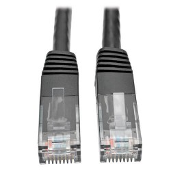 N201-015-BK Cat6 Gigabit Snagless Molded Patch Cable (RJ45 M/M) - Black, 15-ft.