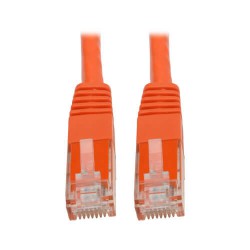 N201-025-OR Cat6 Gigabit Snagless Molded Patch Cable (RJ45 M/M) - Orange, 25-ft.