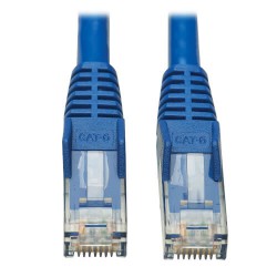 N201P-006-BL Cat6 Gigabit Snagless Molded UTP Ethernet Cable (RJ45 M/M), PoE, CMR-LP, Blue, 6 ft.