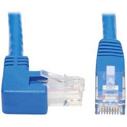 N204-015-BL-RA Right-Angle Cat6 Gigabit Molded UTP Ethernet Cable (RJ45 Right-Angle M to RJ45 M), Blue, 15 ft.