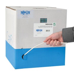 N220-01K-WH Cat6 Gigabit Bulk Stranded 24 AWG CMR PVC Cable, White, 1000 ft., TAA