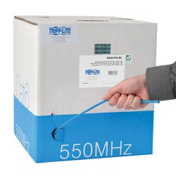 N222-01K-BL Cat6 Gigabit Bulk Solid PVC Cable - Blue, 1000-ft.