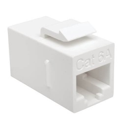 N235-001-6A Cat6a Straight-Through Modular In-Line Snap-In Coupler (RJ45 F/F), TAA