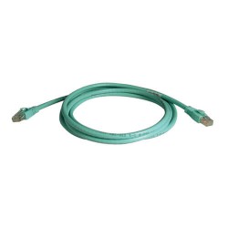 N261-007-AQ Augmented Cat6 (Cat6a) Snagless 10G Certified Patch Cable, (RJ45 M/M) - Aqua, 7-ft.