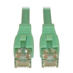 N261-010-AQ Augmented Cat6 (Cat6a) Snagless 10G Certified Patch Cable, (RJ45 M/M) - Aqua, 10-ft.