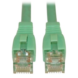N261-020-AQ Augmented Cat6 (Cat6a) Snagless 10G Certified Patch Cable, (RJ45 M/M) - Aqua, 20-ft.