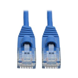 N261-S01-BL Cat6a Gigabit Snagless Molded Slim UTP Network Patch Cable (RJ45 M/M), Blue, 1 ft.