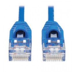 N261-S10-BL Cat6a 10G Snagless Molded Slim UTP Ethernet Cable (RJ45 M/M), Blue, 10 ft.