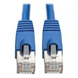 N262-006-BL Cat6a 10G-Certified Snagless Shielded STP Ethernet Cable (RJ45 M/M), PoE, Blue, 6 ft.
