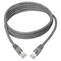 N262-008-GY Cat6a 10G-Certified Snagless Shielded STP Ethernet Cable (RJ45 M/M), PoE, Gray, 8 ft.