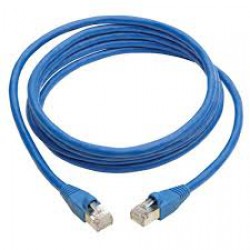 N262-012-BL Cat6a 10G-Certified Snagless Shielded STP Ethernet Cable (RJ45 M/M), PoE, Blue, 12 ft.