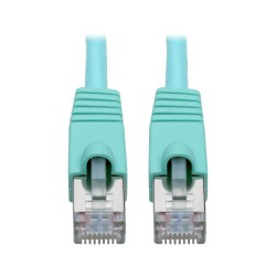 N262-025-BK Cat6a 10G-Certified Snagless Shielded STP Network Patch Cable (RJ45 M/M), PoE, Black, 25 ft.