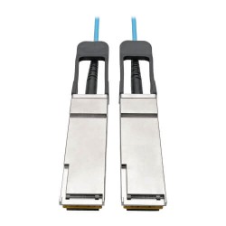 N28F-03M-AQ QSFP+ to QSFP+ Active Optical Cable - 40Gb, AOC, M/M, Aqua, 3 m (9.8 ft.)