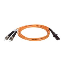N308-003 Duplex Multimode 62.5/125 Fiber Patch Cable (MTRJ/ST), 1M (3-ft.)