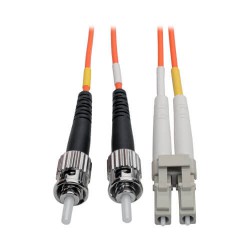 N318-07M Duplex Multimode 62.5/125 Fiber Patch Cable (LC/ST), 7M (23-ft.)