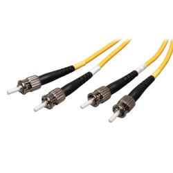 N352-03M Duplex Singlemode 8.3/125 Fiber Patch Cable (ST/ST), 3M (10-ft.)