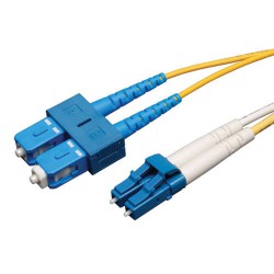 N366-01M Duplex Singlemode 8.3/125 Fiber Patch Cable (LC/SC), 1M (3-ft.)