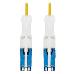 N381C-05M 400G Duplex Singlemode 8.3/125 OS2 Fiber Optic Cable (CS-UPC/CS-UPC), Round LSZH Jacket, Yellow, 5 m