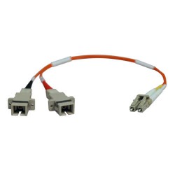 N458-001-50 Duplex Multimode 50/125 Fiber Adapter (LC-SC M/F) 0.3M (1-ft.)