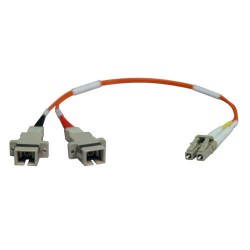 N458-001-62 Duplex Multimode 62.5/125 Fiber Adapter (LC-SC M/F) 0.3M (1-ft.)